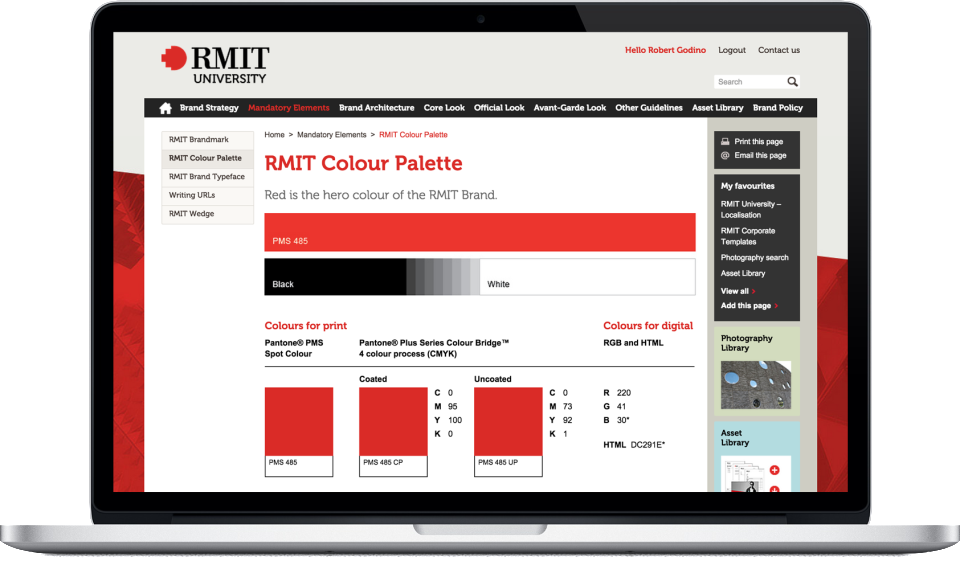 screenshot of Brand Toolbox